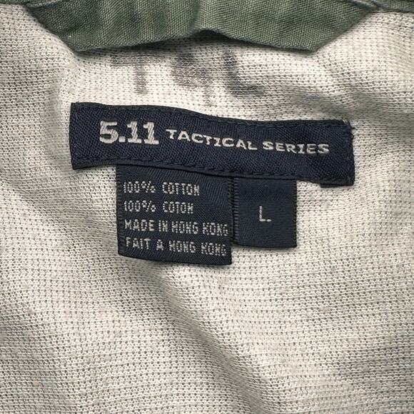 Vintage 5.11 Tactical Series Heavy Military Button Long Sleeve Shirt Mens Large - Picture 2 of 10